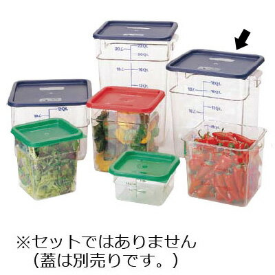 キャンブロ 角型フードコンテナー 17.2L（18SFSCW）【クリアー】