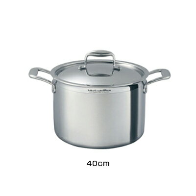 ビタクラフト ( VitaCraft ) プロ 半寸胴鍋 （蓋付） 40cm No.0228 （No.0228） 【40cm】