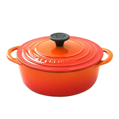 Rakuten - ル・クルーゼ ( LE CREUSET ルクルーゼ ) ココット・ビス ロンド 22cm 【オレンジ】【日本正規販売品】