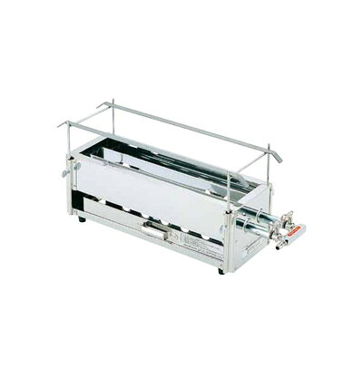 【仕様】 ガス消費量：都市ガス3.5kw（4000kcal/h） ガス接続口：LPG・都市ガス共にφ9.5mm ●必ず点火・消火を確認してください。 ●閉めきった部屋で使用されるときには、窓を開けたり換気扇を廻したりして換気に御注意ください。 ●風の吹き返しによるバーナー消火に御注意ください。 ●汁受皿（引出し）には、常に半分以上水を入れてご使用ください。必要に応じ、水を補給してください。 ●本器はSUS430ステンレススチールを使用しておりますが、酸や塩分をつけたまま長時間放置しておきますと腐食することがありますので、使用後は必ずふき取っておいてください。 ●バーナーの目づまりは、必ず掃除してください。■メーカー希望小売価格はメーカーカタログに基づいて掲載しています