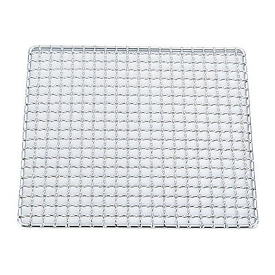 SA 18-8 クリンプ目 角焼網・タフカク 24cm【 アドキッチン 】