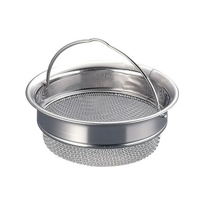 ステンレス 排水口バスケット 浅型 直径134×H53mm