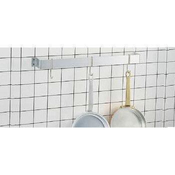 SA アルミ ウォール型 ポットラック 小 全長：600mm（シングルフック3ヶ付き）【 アドキッチン 】