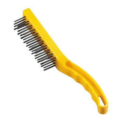 トラスト スチールワイヤーブラシ 30cm 6764 153×25×全長300mm 【イエロー】