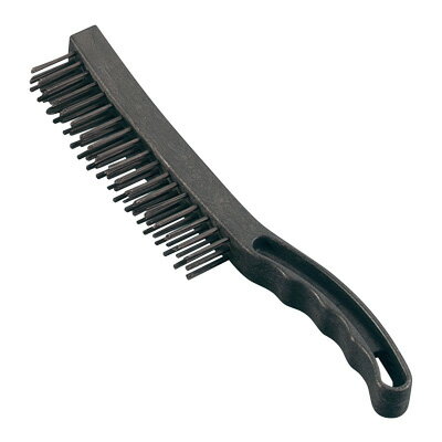 トラスト ワイヤーブラシ スクレーパー付 6765 25×60×全長310mm 【ブラック】