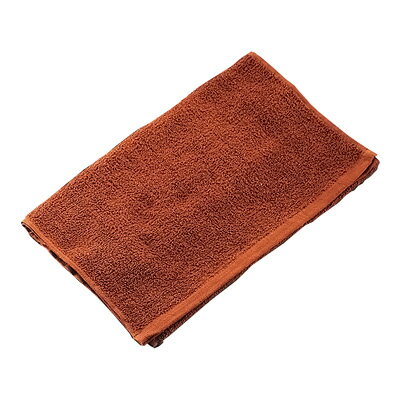 スレン染 カラータオル （12枚入）こげ茶 340×860mm【 アドキッチン 】