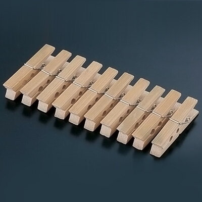竹 クリップ （10個付） 全長65mm【 アドキッチン 】