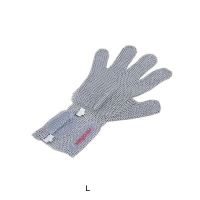 ニロフレックス 2000 ショートカフ付 メッシュ手袋 5本指（片手）（オールステンレス） C-L5-NV【 アドキッチン 】
