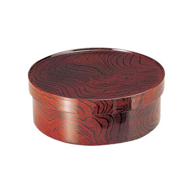 ケヤキ木目 切立茶櫃 81283355 小 直径270×H115mm