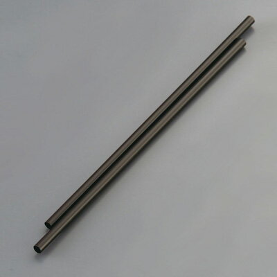 バリューストロー ストレート 裸（500本入）直径6×210mm 【黒】