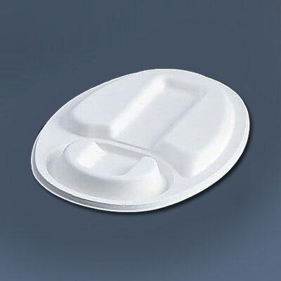 アシモールドカレー皿仕切付専用共蓋 MZ-2F（50枚入） 233×151×H17mm【 アドキッチン 】