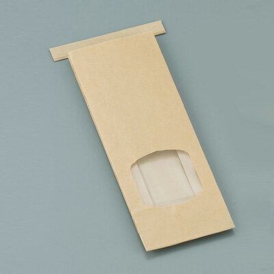 クラフト窓付きティンタイ袋（ワイヤー付） S（500枚入）【 アドキッチン 】