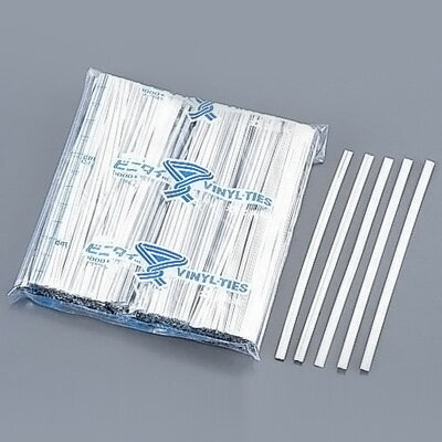 ビニタイ PET カット品（1000本入）4mm×12cm 【銀】