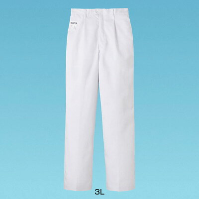 男性用パンツ FH-1110 後ゴム 3L 【ホワイト】