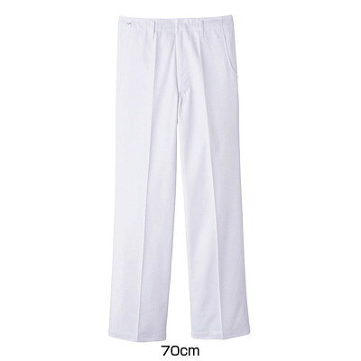 【仕様】 メーカー品番：TC-430 サイズ：70cm 総丈：104cm 股下：78cm ポリエステル65%+綿35%/ツイル前ファスナー両脇スラッシュ、右後片玉縁ポケット