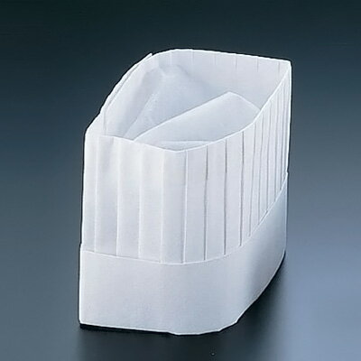 オールタイムシェフハット 角型 （10枚入） CH-1200 全高200mm【 アドキッチン 】