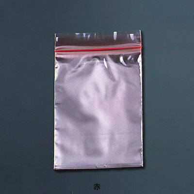 ユニパック カラー半透明（チャック付ポリ袋） D-4（200枚入） 85×120mm 【赤】