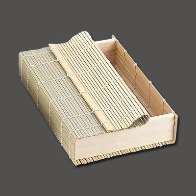 スダレ箱 5503 L 230×150×H45mm 【グリーン】