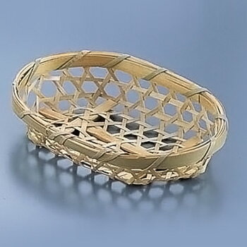 竹製 目ざる（10枚入） 3492 小判15 150×115×H30mm【 アドキッチン 】