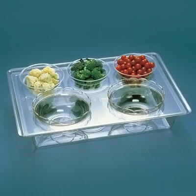 アクリル コールドサラダバー 728C （ボール付） 650×450×H120mm【 アドキッチン 】