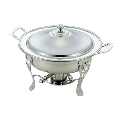 UK 18-8 共柄丸チェーフィングデッシュ 13 1／2インチ 440×340×H290mm【 アドキッチン 】