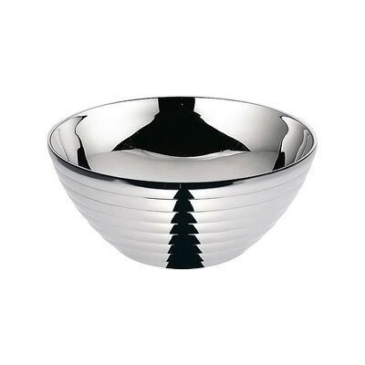 18-8 サラダボール／ライン ダブルウォール（二重中空構造） 14cm【 アドキッチン 】