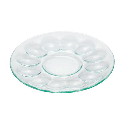 ポルカ パーティープレート PO2951 直径288×H25mm 【クリアー】