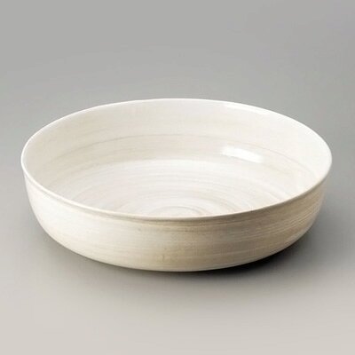 アルミ電磁用深型ドラ鉢 白刷毛目 尺0 312×85mm【 アドキッチン 】