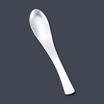 【仕様】 形状名：杏仁豆腐スプーン 全長：170mm ●食材別に使いやすく食べやすいデザインになっています。 ●用途がすぐ分かるように、ハンドルに食材の名前を打刻してあります。