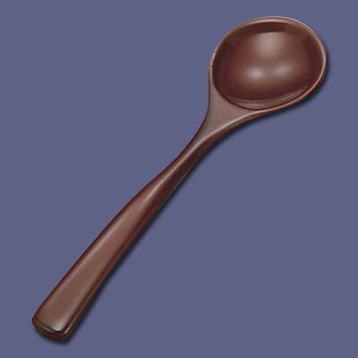 本漆 朝粥スプーン 【溜】