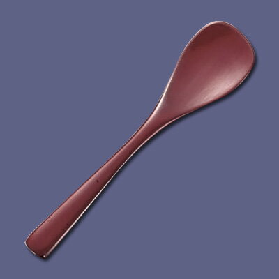 本漆 デザートスプーン 大 全長123mm 【溜】(3)