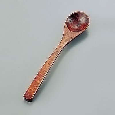 木製茶碗蒸スプーン（摺漆） 全長135mm【 アドキッチン 】