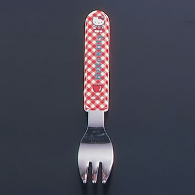キティお子様 ニューキティ フォーク 全長129mm 【ギンガム】