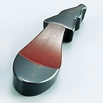 うるし 箸置 竹製瓢型 全長63mm 【塗】