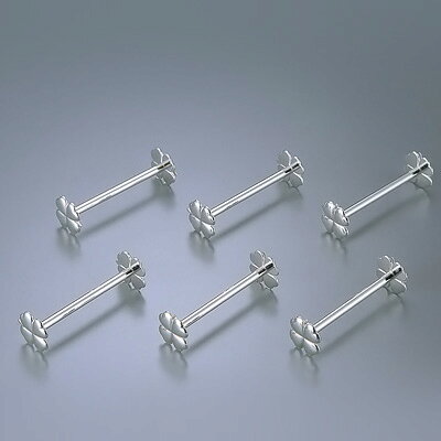 クローバーナイフレスト（代用ロジウムメッキ）KA-100C／6（6pcs） 76×H23mm【 アドキッチン 】