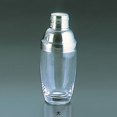 ＃100 シェーカー （ガラス製） 中 500c.c.【 アドキッチン 】