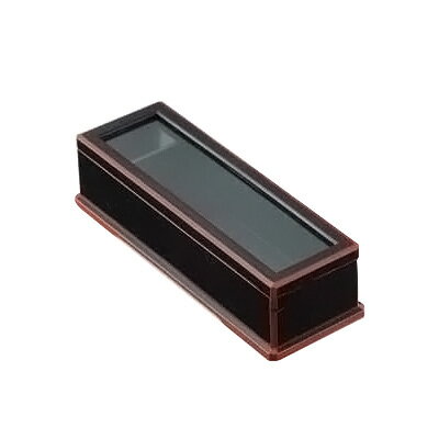 ABS製 ニュー箸箱 （楊子入付） 1-514-1 275×100×H72mm 【黒渕朱】