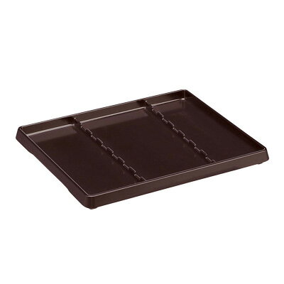 ABS製 爪掛箸トレー 60002331 284×229×H20mm 【茶】