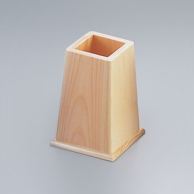 ひのき 角型はし立 98×98×H142mm【 アドキッチン 】