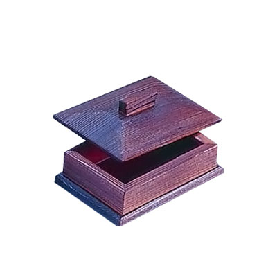 焼杉楊枝箱（内朱） 90×70×H45mm【 アドキッチン 】