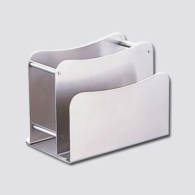 18-8 ウェーブ型メニュー＆ナフキン立 110×76×H85mm【 アドキッチン 】