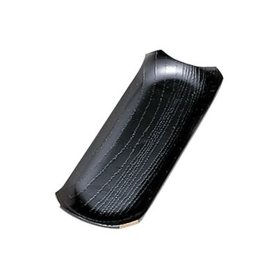 ABS製 おしぼり入れ 隅切 1-764-5 168×62×H14mm 【黒渕金】