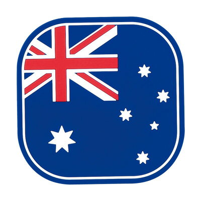 フラッグコースター（6枚入） 59219 90×90mm 【オーストラリア】