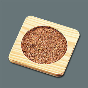 木製 コルクコースター 角 95×95mm【 アドキッチン 】