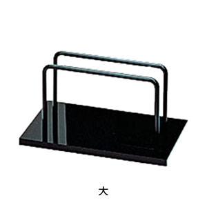 シンビ メニューブック立 OSE-1B （大）黒ベース 150×75×H75mm【 アドキッチン 】