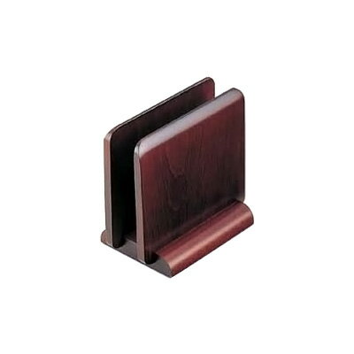 木製 メニュースタンド 15240 110×70×H107mm 【ブラウン】