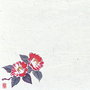 遠赤抗菌和紙 花ごよみ懐敷 （200枚入） つばき（12月～2月） W4-8【 アドキッチン 】
