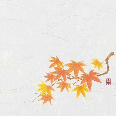 【仕様】 幅×奥行：120×120mm 絵柄の位置：右下 ●和紙の表面に特殊加工してありますので、絵柄の上に直接食品を載せて頂けます。 ●水分・油分を通さず、盛り付けの美しさを保ちます。 ※御注文の際は、100枚単位でお願いします。 ※入数