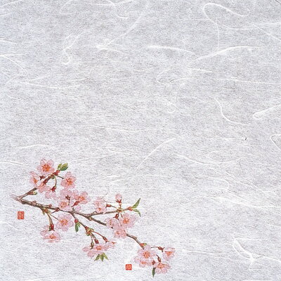 【仕様】 幅×奥行：200×200mm 絵柄の位置：左下 ●薄口の特漉き雲竜和紙(無蛍光)を使用しています。 ●余分な油を吸収しますので、天紙としても最適です。