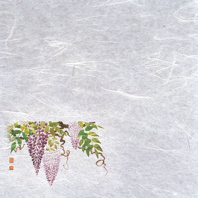 【仕様】 幅×奥行：200×200mm 絵柄の位置：左下 ●薄口の特漉き雲竜和紙(無蛍光)を使用しています。 ●余分な油を吸収しますので、天紙としても最適です。